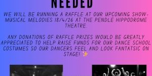 We will be holding a raffle at our show ...